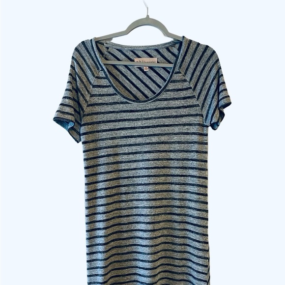 Philosophy Dresses & Skirts - PHILOSOPHY Gray and Blue Woman’s Striped Dress